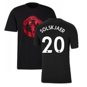 Man Utd 2021-2022 Tee (Black) (SOLSKJAER 20)