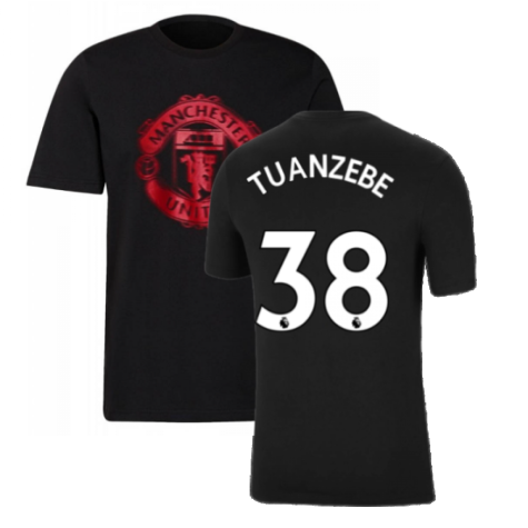 Man Utd 2021-2022 Tee (Black) (TUANZEBE 38)