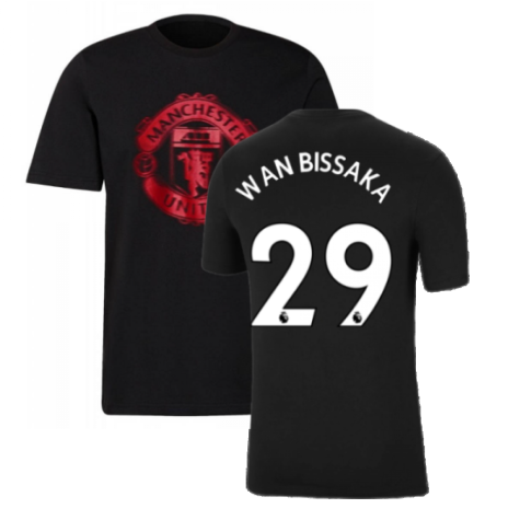 Man Utd 2021-2022 Tee (Black) (WAN BISSAKA 29)