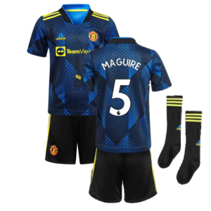 Man Utd 2021-2022 Third Mini Kit (Blue) (MAGUIRE 5)