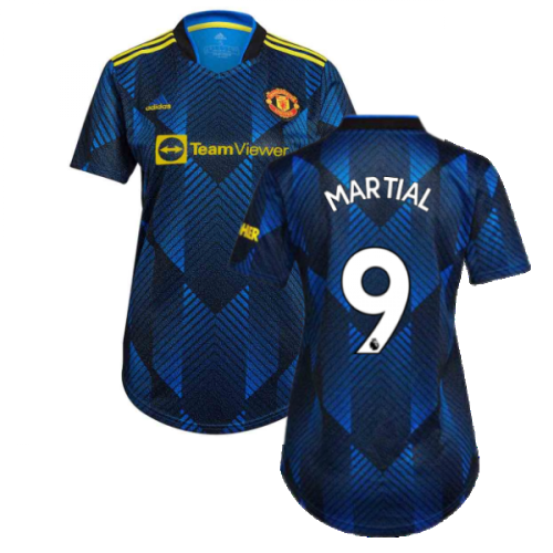 Man Utd 2021-2022 Third Shirt (Ladies) (MARTIAL 9)