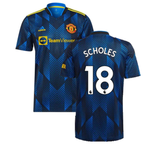 Man Utd 2021-2022 Third Shirt (SCHOLES 18)