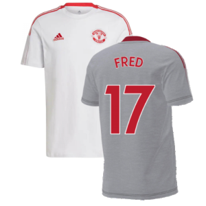 Man Utd 2021-2022 Training Tee (Grey) (FRED 17)