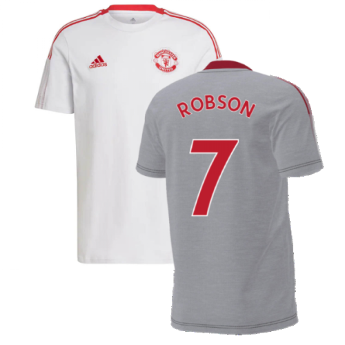 Man Utd 2021-2022 Training Tee (Grey) (ROBSON 7)