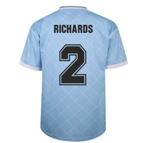 Manchester City 1988 Retro Football Shirt (RICHARDS 2)