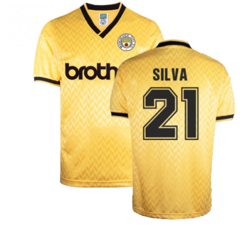 Manchester City 1989 Third Retro Shirt (SILVA 21)