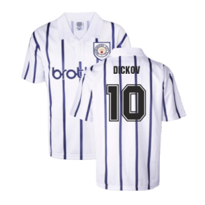 Manchester City 1993 Away Retro Football Shirt (DICKOV 10)