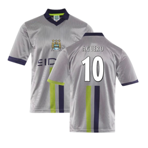 Manchester City 2000 Away Retro Shirt (Aguero 10)