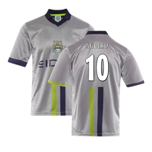 Manchester City 2000 Away Retro Shirt (Aguero 10)