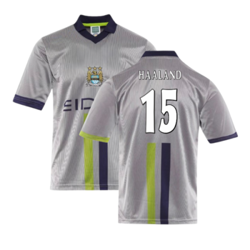 Manchester City 2000 Away Retro Shirt (Haaland 15)