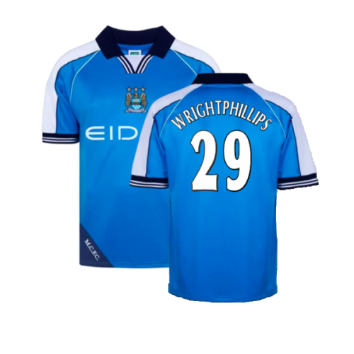 Manchester City 2000 Home Retro Shirt (Wright-Phillips 29)