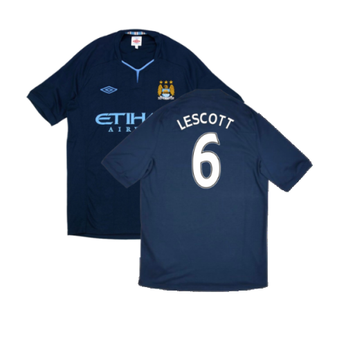 Manchester City 2010-11 Away Shirt ((Very Good) XL) (Lescott 6)