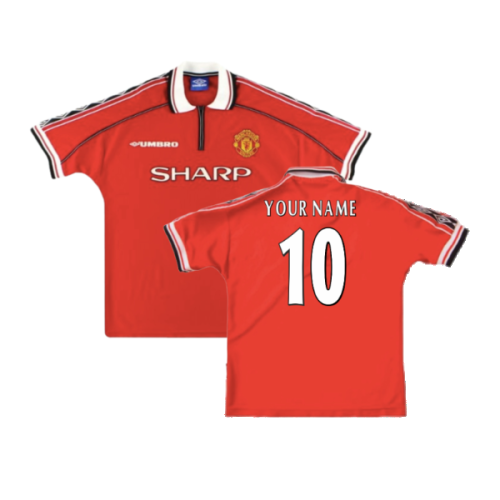 Manchester United 1998-2000 Home Shirt (Excellent) (Your Name)