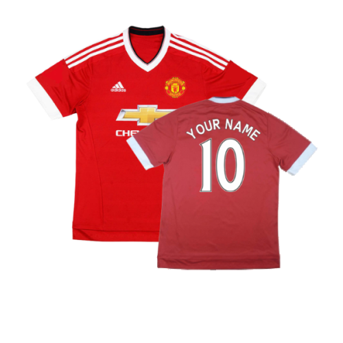 Manchester United 2015-16 Home Shirt (Excellent) (Your Name)