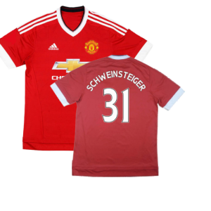 Manchester United 2015-16 Home Shirt ((Good) XS) (Schweinsteiger 31)