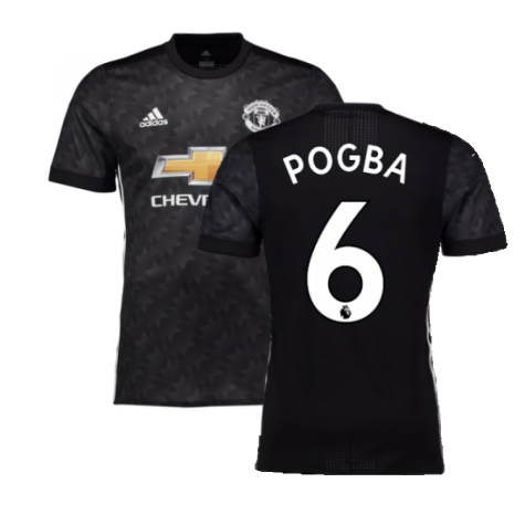 Manchester United 2017-18 Adizero Away Shirt ((Mint) S) (Pogba 6)