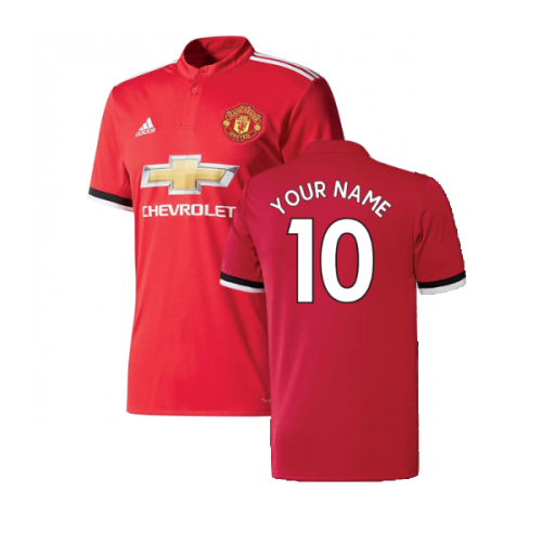 Manchester United 2017-18 Home Shirt ((Excellent) 4-5 Year) (Your Name)
