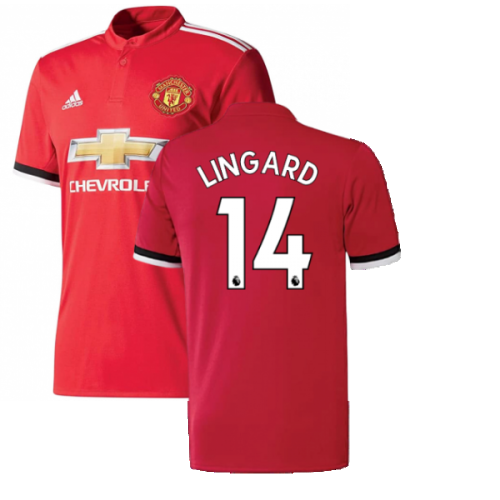 Manchester United 2017-18 Home Shirt ((Excellent) S) (Lingard 14)