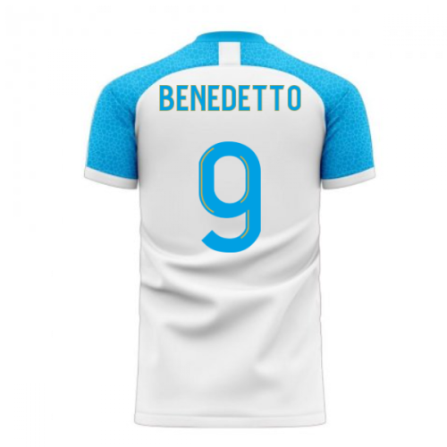 Marseille 2024-2025 Home Concept Football Kit (Libero) (BENEDETTO 9)