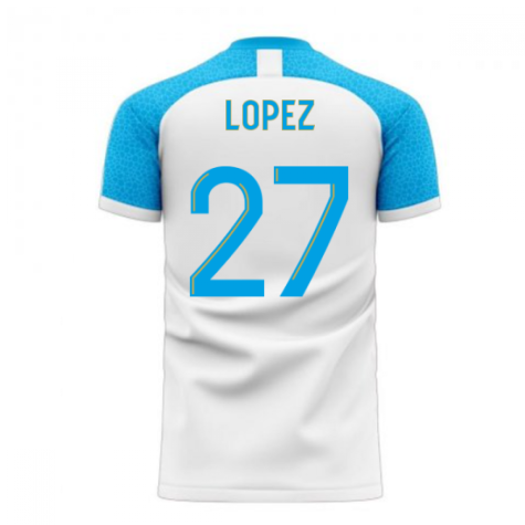 Marseille 2025-2026 Home Concept Football Kit (Libero) (LOPEZ 27)
