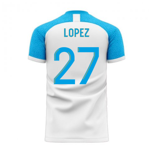 Marseille 2024-2025 Home Concept Football Kit (Libero) (LOPEZ 27)