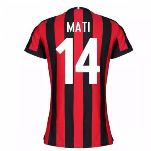 2017-2018 AC Milan Womens Home Shirt (Mati 14)