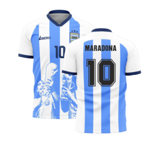 Messi x Maradona Argentina World Cup Tribute Shirt (MARADONA 10)