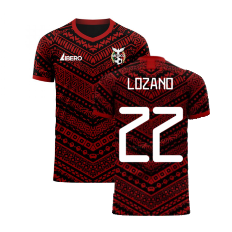 Mexico 2024-2025 Third Concept Football Kit (Libero) (LOZANO 22)