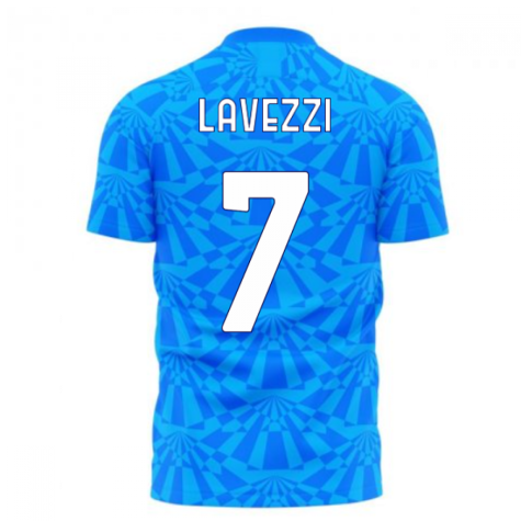 Napoli 1990s Home Concept Football Kit (Libero) (LAVEZZI 7)