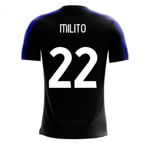 Nerazzurri Milan 2024-2025 Home Concept Football Kit (Libero) (MILITO 22)