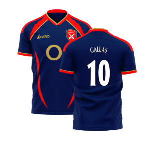 North London Reds 2006 Style Away Concept Shirt (Libero) (Gallas 10)