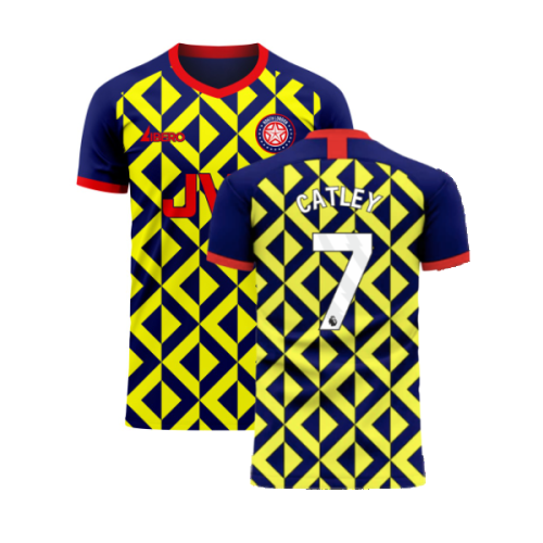 North London Reds 2024-2025 Away Concept Shirt (Libero) (Catley 7)