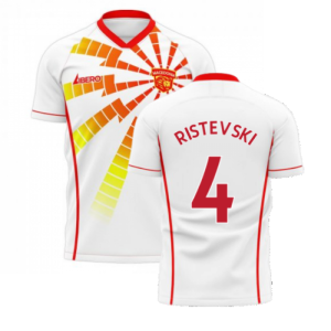 North Macedonia 2024-2025 Away Concept Shirt (Libero) (RISTEVSKI 4)