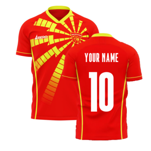 North Macedonia 2024-2025 Home Concept Shirt (Libero) (Your Name)