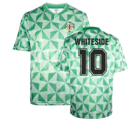 Northern Ireland 1990 Home Retro Shirt (Whiteside 10)