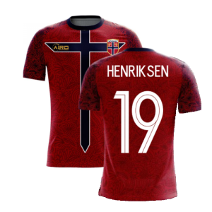 Norway 2024-2025 Home Concept Football Kit (Airo) (HENRIKSEN 19)