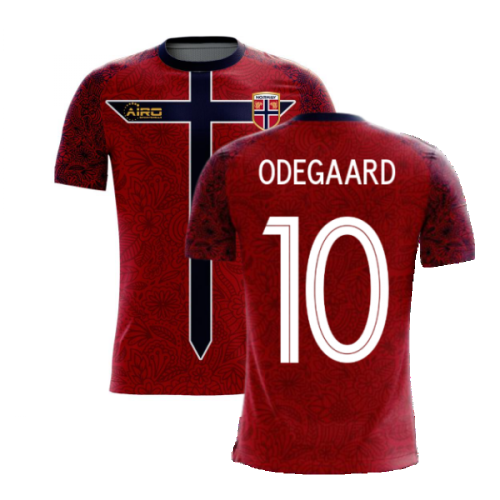 Norway 2024-2025 Home Concept Football Kit (Airo) (ODEGAARD 10)