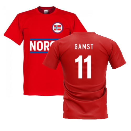 Norway Team T-Shirt - Red (GAMST 11)