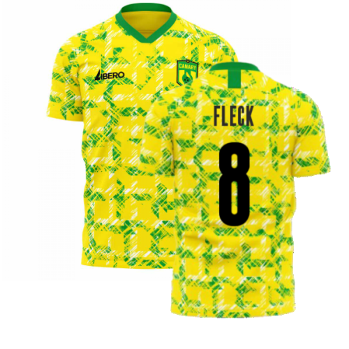 Norwich 1990s Home Concept Football Kit (Libero) (FLECK 8)