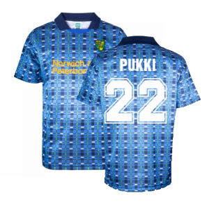 Norwich 1994 Away Retro Football Shirt (Pukki 22)