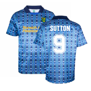 Norwich 1994 Away Retro Football Shirt (Sutton 9)