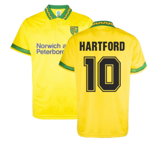 Norwich 1994 Home Retro Football Shirt (Hartford 10)