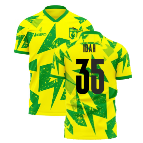 Norwich 2024-2025 Home Concept Football Kit (Libero) (Idah 35)