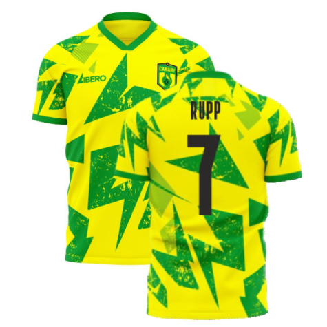 Norwich 2025-2026 Home Concept Football Kit (Libero) (Rupp 7)