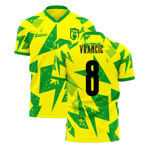 Norwich 2024-2025 Home Concept Football Kit (Libero) (Vrancic 8)