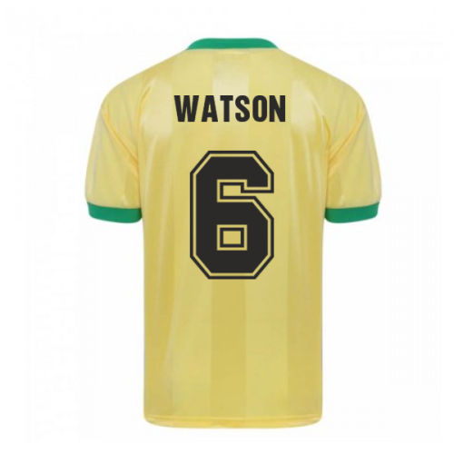 Norwich City 1985 League Cup Final Shirt (Watson 6)