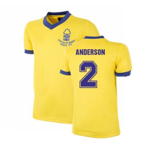 Nottingham Forest 1979-1980 Away Retro Football Shirt (Anderson 2)