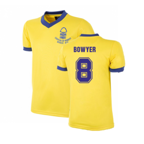 Nottingham Forest 1979-1980 Away Retro Football Shirt (Bowyer 8)