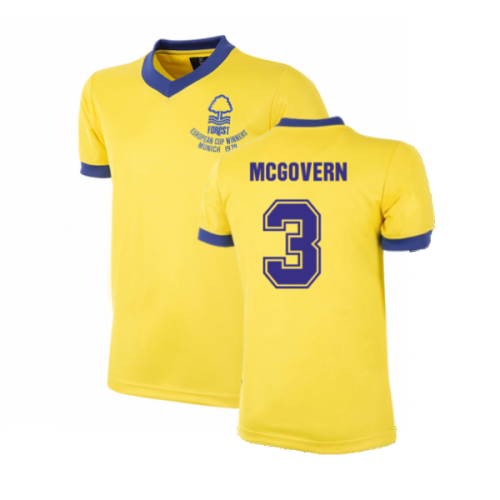 Nottingham Forest 1979-1980 Away Retro Football Shirt (McGovern 4)