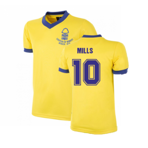 Nottingham Forest 1979-1980 Away Retro Football Shirt (Mills 10)